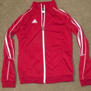 adidas 3 stripe zip up jacket